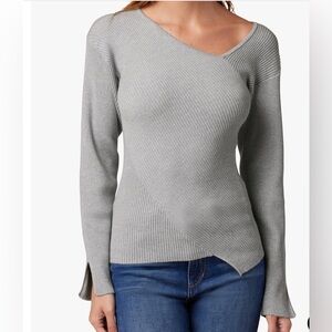Joe’s Jeans Heather Grey Melan wool sweater NWT size Med